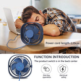 TedGem Ventilateur USB, Mini Ventilateur, Ventilateur Silencieux, Portable Ventilateur USB Silencieux 3 Vitesse